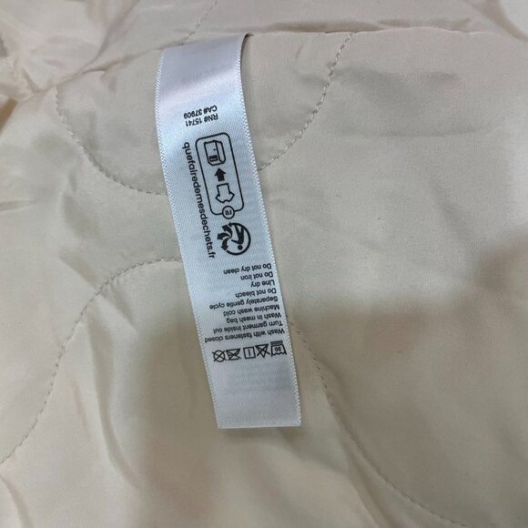 Florence by Mills Oversize Quilted Bomber Jacket Whitecap Grey XS NWT - Picture 11 of 16